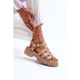 Boto FD1 Beige Women's Roman Sandals Rosarose | Shoptok.si