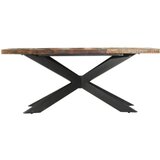  Blagovaonski stol od masivnog obnovljenog drva 180 x 90 x 76 cm | shoptok.hr