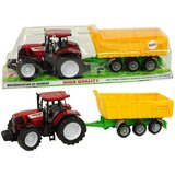 Traktor s prikolicom crveno - žuti 50cm | shoptok.hr