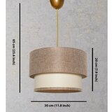 Opviq lights Bež/krem viseća svjetiljka s tekstilnim sjenilom ø 30 cm Tubol – | shoptok.hr