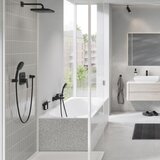 Grohe 1017782430 Cubeo pokrivna plošča črna | Shoptok.si