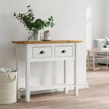  Konzolni stol BODO smeđi 91 x 35 x 74 cm od masivne borovine | shoptok.hr