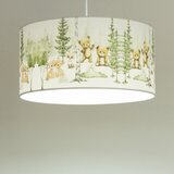  Dečiji luster KIDS ROOM 1xE27/60W/230V, prečnik 40 cm, sa motivom životinja | Eponuda.com