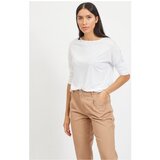 Vila Topi & Bluze Scoop Top O Neck - White Bela | Shoptok.si