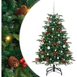 vidaXL Umestno božično drevo Zelena 150 cm PVC, kovina in plastika | Shoptok.si