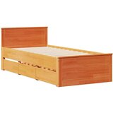  Krevet s regalom za knjige bez madraca 75 x 190 cm od borovine | shoptok.hr