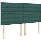  Okvir kreveta s madracima tamnozeleni 200x200cm baršunasti | shoptok.hr