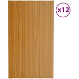 Krovni panel 12 pcs Prirodna 80 x 45 cm Pocinčani čelik | Eponuda.ba