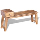 vidaXL Klop s predalom masiven mangov les 120x36x60 cm | Shoptok.si