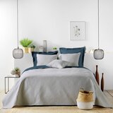Douceur d intérieur Sivi prošiven set navlake za poplun i jastučnice od mikrovlakana 240x220 cm Romane – | shoptok.hr