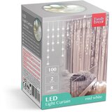 Family Christmas LED zavesa 100 LED 2,2m IP44 bela barva svetlobe Cene