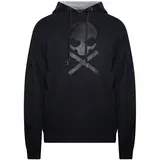 TUFFSKULL Sweater majica siva / crna