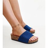 Gemre Navy flip-flops on cork wedge Naifene | Shoptok.si