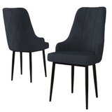 Hanah home set 4 stolice trex anthracite black Cene