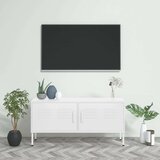 vidaXL TV omarica bela 105x35x50 cm jeklo | Shoptok.si