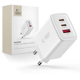 TECH-PROTECT NCA65W-GAN PD 65W POLNILEC ZA TELEFON S 3 VRATI QC3.0, BELA, (5000259920) Cene