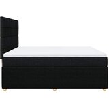  Krevet s oprugama i madracem crni 200x200 cm od tkanine | shoptok.hr