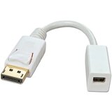Lindy 41060 DisplayPort / Mini-DisplayPort adapterski kabel [1x muški konektor DisplayPort - 1x ženski konektor mini displayport] bijela 15.00 cm Cijene