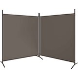 Sobna pregrada s 2 panela antracit 348 x 180 cm od tkanine | shoptok.hr