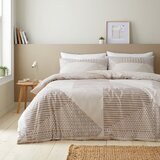 Catherine Lansfield Bež posteljina za bračni krevet 200x200 cm Larsson Geo – | shoptok.hr