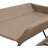 vidaXL Previjalna miza taupe železo | Shoptok.si