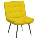 vidaXL Relaksacijski stol s stolčkom Rumeni žamet | Shoptok.si