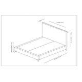 Hanah home bračni krevet sonata 140 x 200 beige
