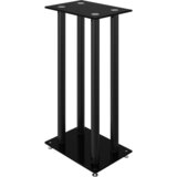  Stalci za zvučnike crni 2 kom kaljeno staklo dizajn s 4 stupa | shoptok.hr