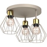 plafonsko svetlo parkla 3xE27/15W/230V bež/zlatna | Eponuda.com