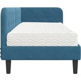  Kutni okvir kreveta Plava 80 x 200 cm Baršun | Eponuda.com