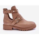Boto Women's Trapper Boots with Pearls Beige Klarisa | ePonuda.com