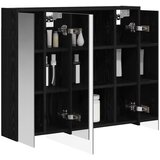  Kupaonski ormar s ogledalom Crni hrast 73,5 x 16 x 62,5 cm | shoptok.hr