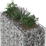  Gabionski uzdignuti krevet 2 pcs Srebrno 130 x 50 x 150 cm | shoptok.hr