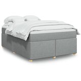 vidaXL Krevet box spring s madracem svjetlosiva 160x200 cm tkanina Cijene