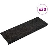 vidaXL Samoljepljivi otirači za stepenice 30 kom crne 65x21x4 cm | shoptok.hr