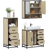 vidaXL 3-dijelni set kupaonskog namještaja boja hrasta sonome drveni | shoptok.hr