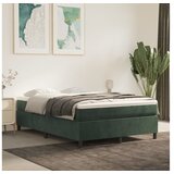  Krevet s oprugama i madracem tamnozeleni 140x200 cm baršunasti | shoptok.hr