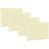  Jastučići za sjedenje 4 pcs Krem 47 x 36 x 2 cm Poliester | Eponuda.ba