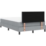  Postelja z vzmetnico z vzmetnico Svetlo siva 120 x 190 cm blago, (5000128445) | Shoptok.si