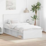  Konstrukcija postelje Bela 100 x 200 cm Konstruiran les, (5000104345) | Shoptok.si