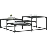 vidaXL Stolić za kavu crni 107x107x40 cm od konstruiranog drva | shoptok.hr