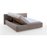 Meise Möbel Svjetlo smeđi bračni krevet s prostorom za odlaganje s podnicom 200x200 cm Cube – | shoptok.hr