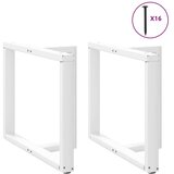  Noge za jedilno mizo v obliki črke T, 2 kosa, bele barve, 100 x 35 x (72–73) cm, jeklo, (22123919) | Shoptok.si