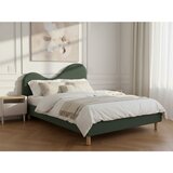 Bobochic Paris Zeleni podstavljeni tapecirani bračni krevet s podnicom 160x200 cm Celina – | shoptok.hr