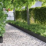 vidaXL Robniki za trato 20 pcs Črna 103 x 0,05 x 22 cm Jeklo | Shoptok.si
