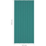 Krovni panel 12 pcs Zelena 100 x 45 cm Pocinčani čelik - Zelena 100 x 45 cm 12 | shoptok.hr