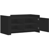  Stolić za kavu crni 100 x 50 x 50 cm od konstruiranog drva | shoptok.hr