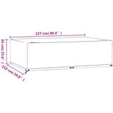  Navlake za vrtni namještaj 2 kom 227 x 152 x 65 cm pravokutne | shoptok.hr