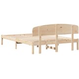  Krevetna konstrukcija Prirodna 140 x 200 cm Čvrsto borovo drvo | shoptok.hr
