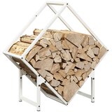  Stalak za drva bijeli 60x25x60 cm Hladno valjani čelik | Eponuda.ba